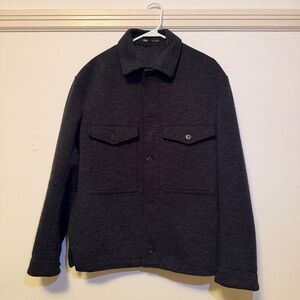 Zara Men's Charcoal Blue Shirt Jacket